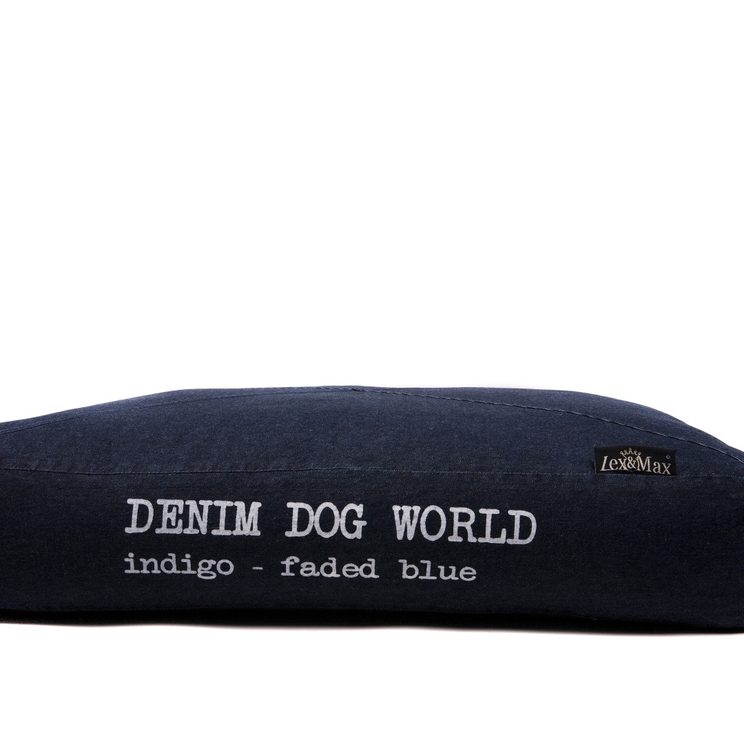 Lex & Max bean bag Denim Dog World dark blue